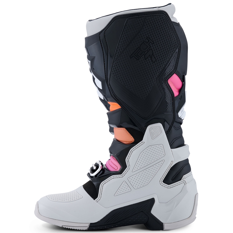 Мотоциклетни ботуши Alpinestars Tech 7 черно-светло сиво-флуоресцентно оранжево-градиент
