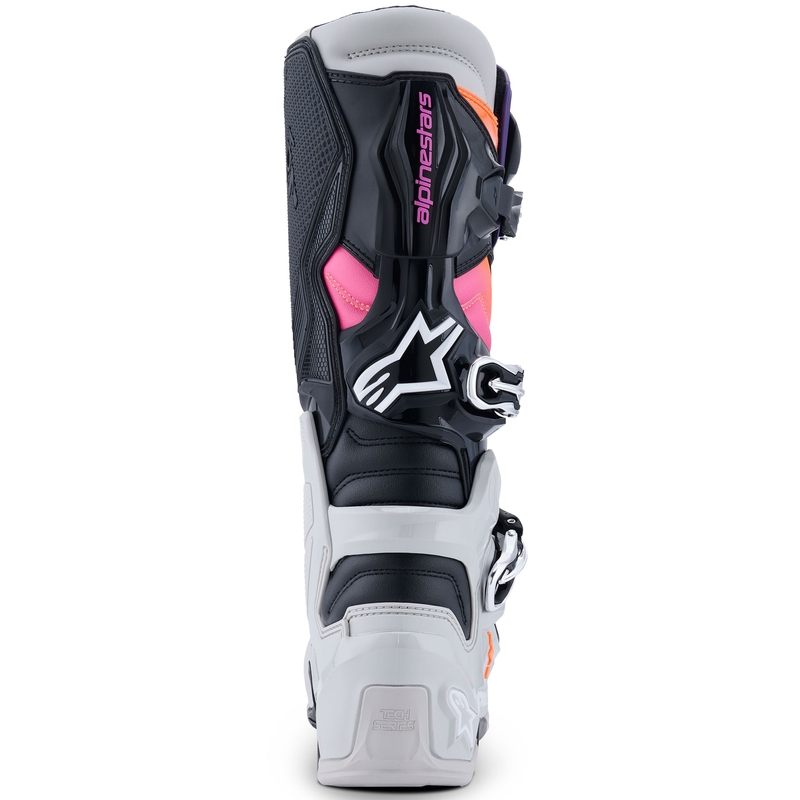 Мотоциклетни ботуши Alpinestars Tech 7 черно-светло сиво-флуоресцентно оранжево-градиент