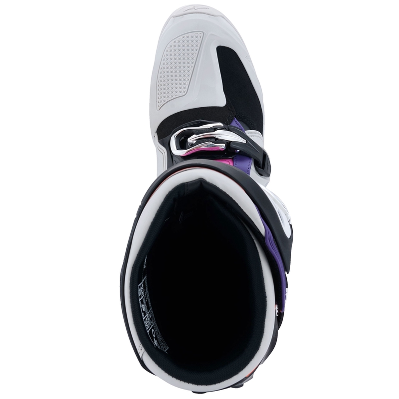 Мотоциклетни ботуши Alpinestars Tech 7 черно-светло сиво-флуоресцентно оранжево-градиент