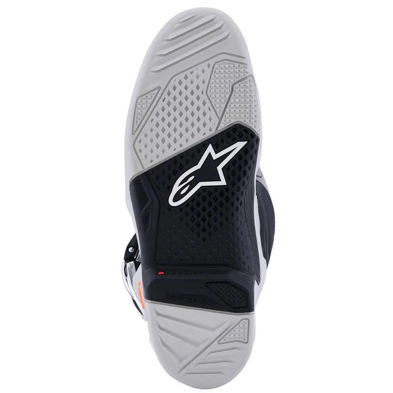 Мотоциклетни ботуши Alpinestars Tech 7 черно-светло сиво-флуоресцентно оранжево-градиент