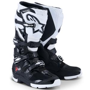 Мотоциклетни ботуши Alpinestars Tech 7 Enduro, черно-бели