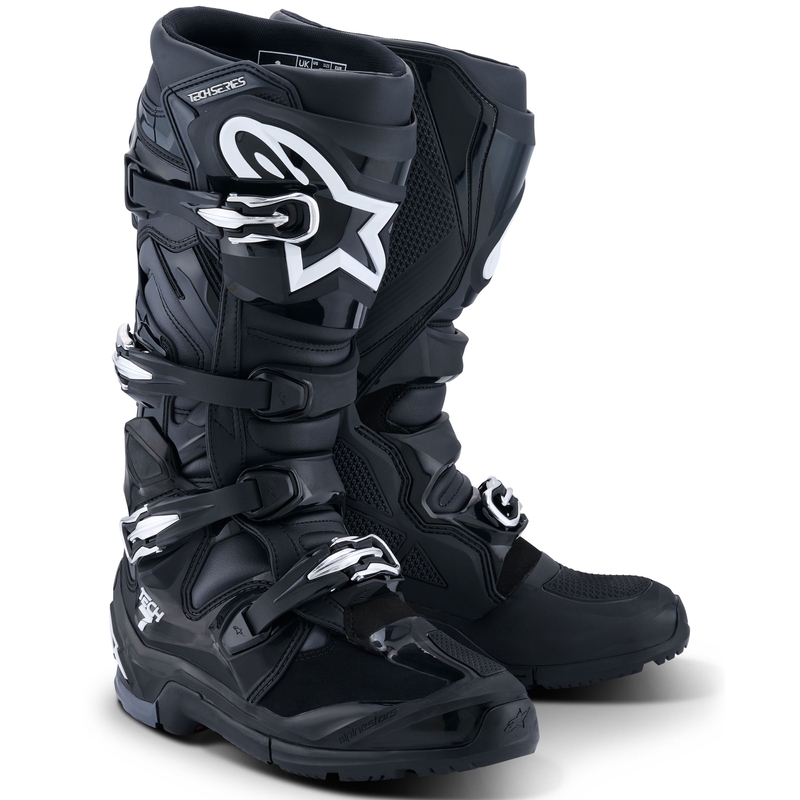 Мотоциклетни ботуши Alpinestars Tech 7 Enduro, черно-антрацитно-бели