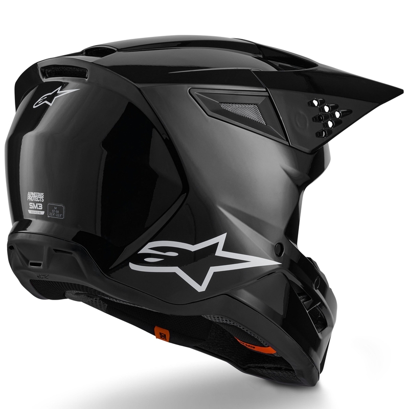 Мотокрос каска Alpinestars S-M3 Solid черна