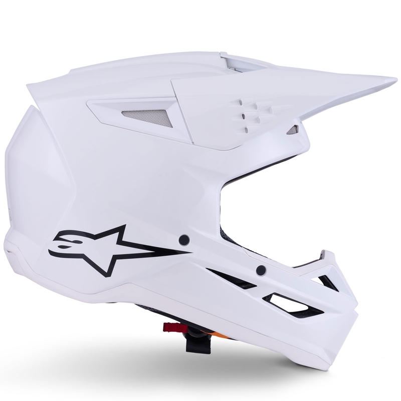 Каска за мотокрос Alpinestars S-M3 Solid, бяла
