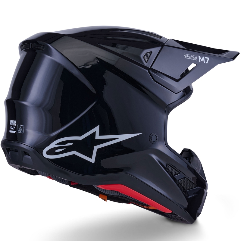 Alpinestars SM7 Solid мотокрос каска черна