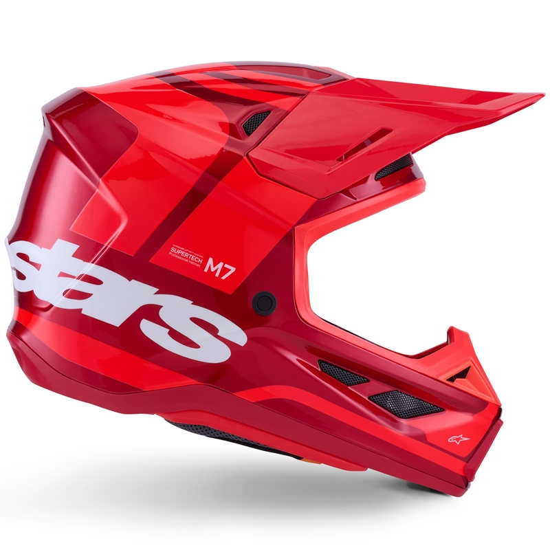Каска за мотокрос Alpinestars SM7 Core, червена