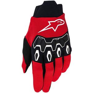 Ръкавици за мотокрос Alpinestars Full Bore V2, червено-черно-бели