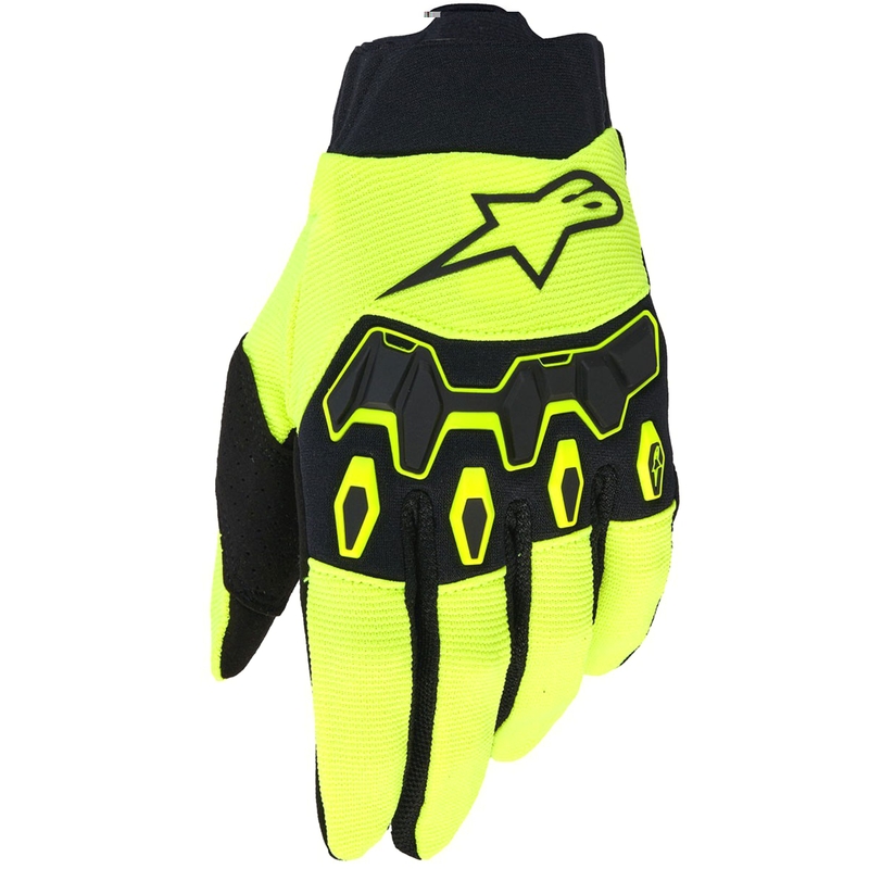 Ръкавици за мотокрос Alpinestars Full Bore V2, флуоресцентно жълто-черни