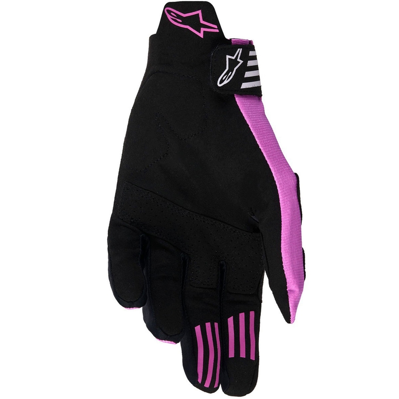 Мотокрос ръкавици Alpinestars Techstar черно-светло сиво-лилаво