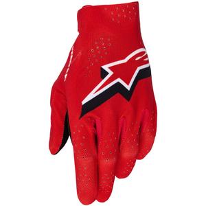 Ръкавици за мотокрос Alpinestars Supertech MX червено-черно-бели
