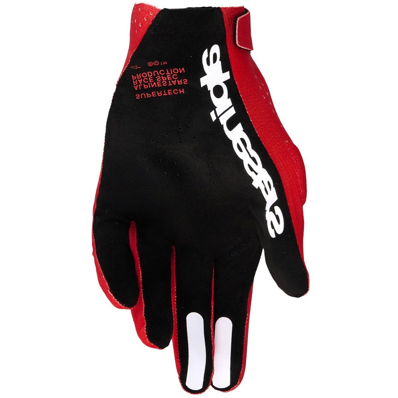 Ръкавици за мотокрос Alpinestars Supertech MX червено-черно-бели