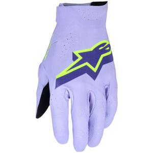 Ръкавици за мотокрос Alpinestars Supertech MX, лавандулово-лилаво-жълти