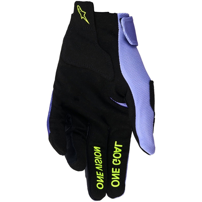 Ръкавици за мотокрос Alpinestars Radar, лилаво-флуоресцентно жълти