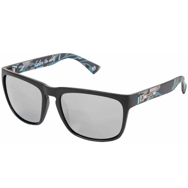 Слънчеви очила Meatfly Ronnie Pink Flowers черно-розови