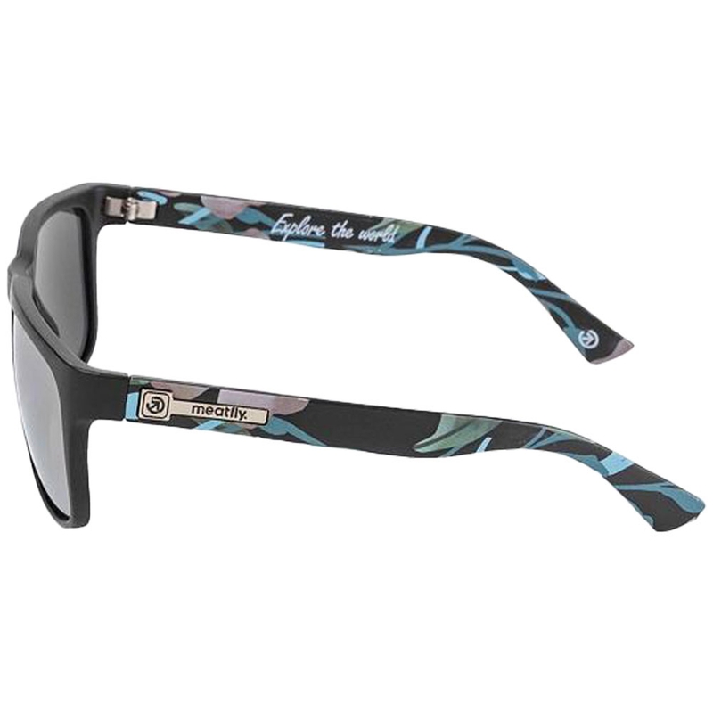 Слънчеви очила Meatfly Ronnie Pink Flowers черно-розови