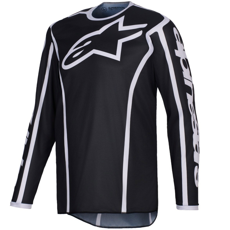 Мотокрос фланелка Alpinestars Fluid Apex, черно-сива