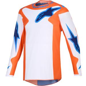 Мотокрос фланелка Alpinestars Fluid Grid, оранжево-синя