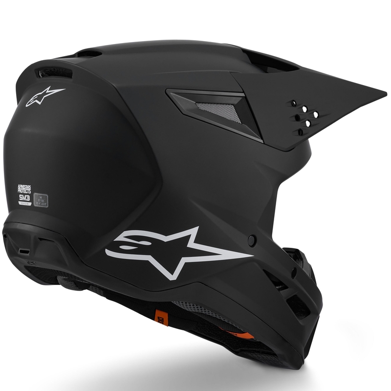 Alpinestars S-M3 Solid мотокрос каска, матово черна