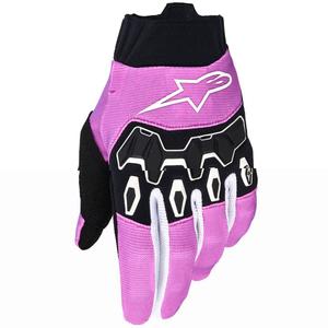 Дамски мотокрос ръкавици Alpinestars Stella Full Bore V2, бяло-флуоресцентно розово-черно