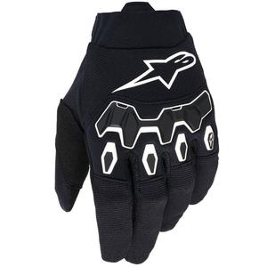 Детски/юношески мотокрос ръкавици Alpinestars Full Bore V2, черно-бели
