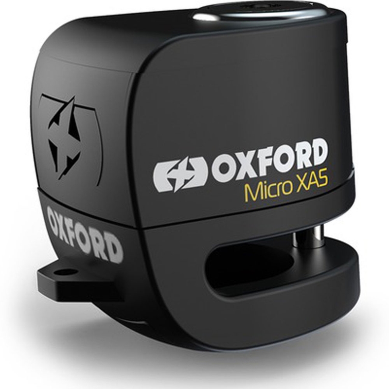 Заключване на дискова спирачка Oxford Micro XA5 с вградена аларма, черно