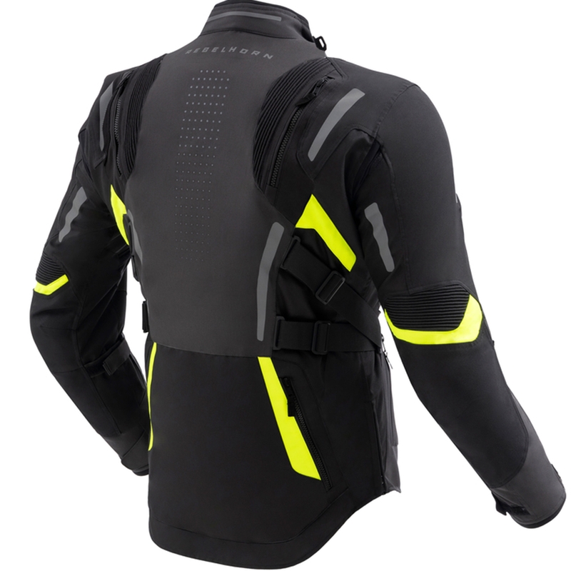 Мотоциклетна куртка Rebelhorn Hiker IV black-anthracite-fluo yellow