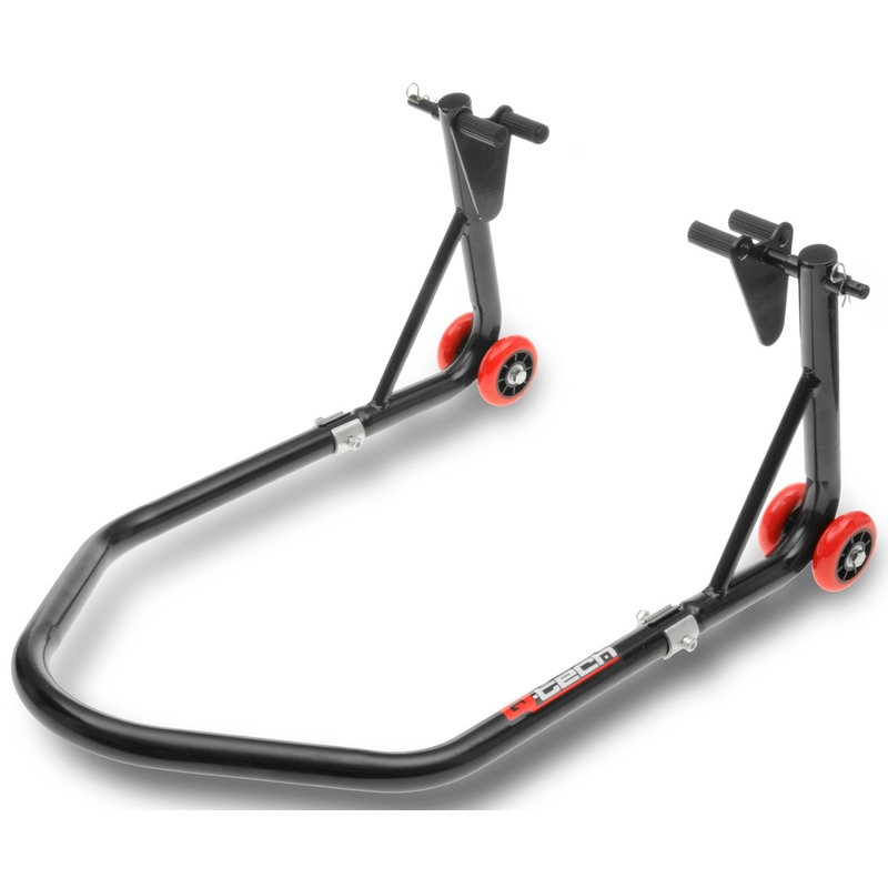 Предна/задна стойка за мотоциклет Q-TECH черна