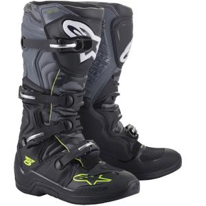 Мотоциклетни ботуши Alpinestars TECH 5 черно-сиво-флуоресцентно жълто