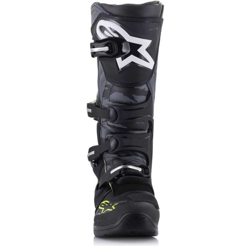 Мотоциклетни ботуши Alpinestars TECH 5 черно-сиво-флуоресцентно жълто