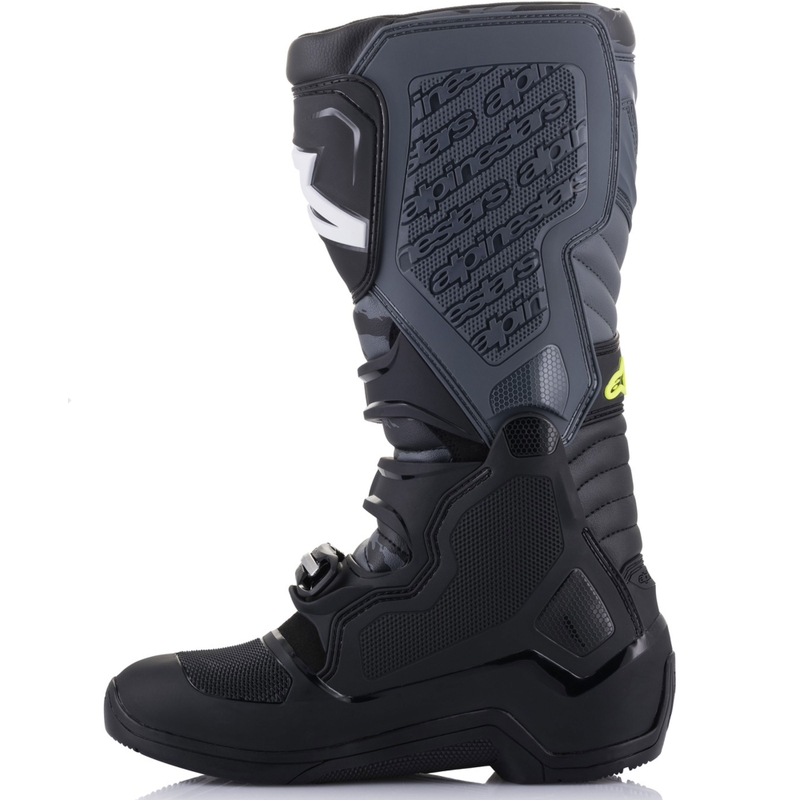 Мотоциклетни ботуши Alpinestars TECH 5 черно-сиво-флуоресцентно жълто