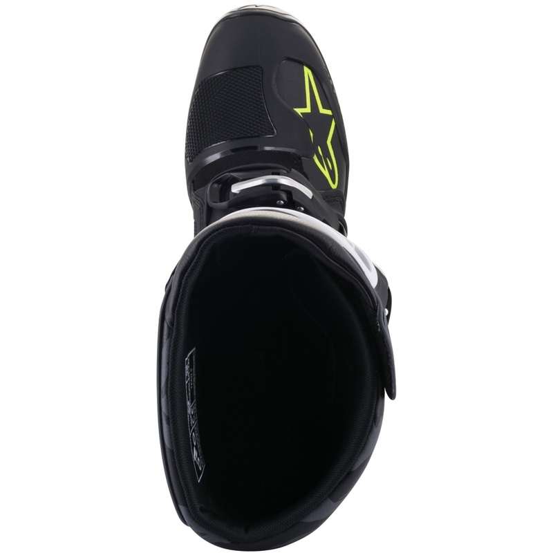 Мотоциклетни ботуши Alpinestars TECH 5 черно-сиво-флуоресцентно жълто