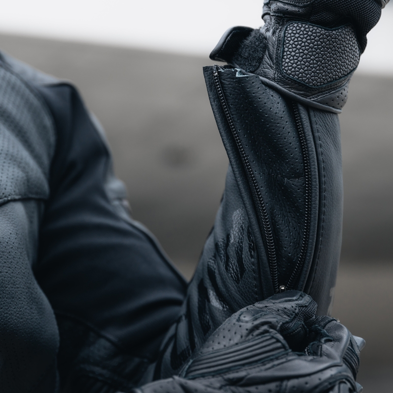 Кожено мотоциклетно яке Rebelhorn Vandal черно