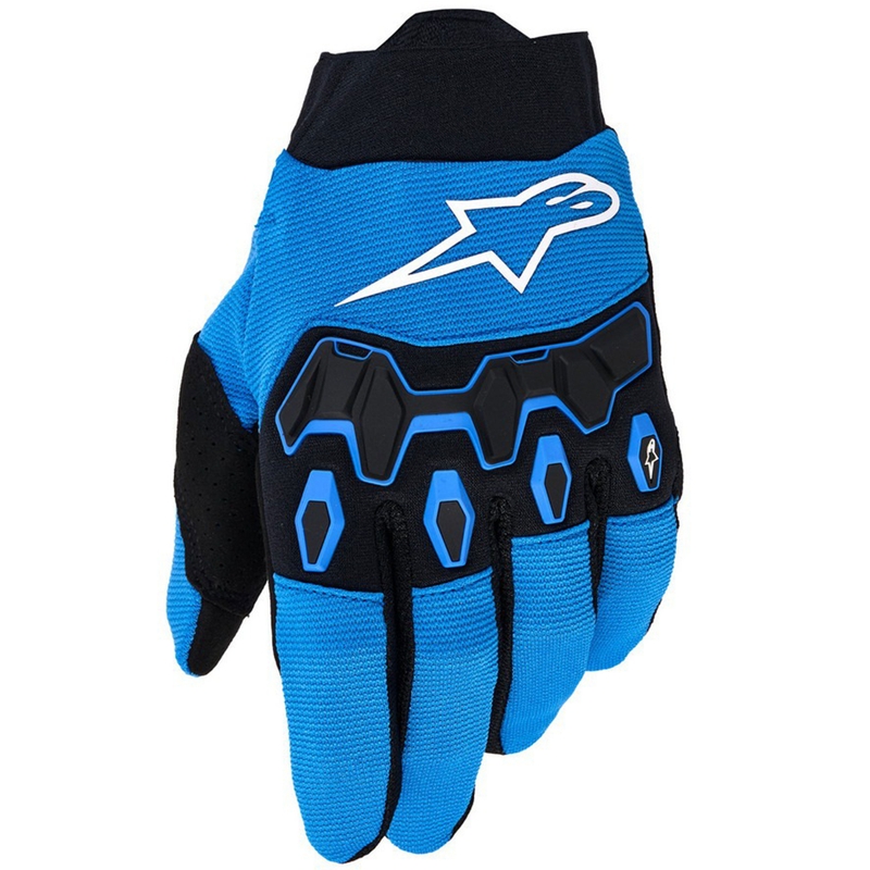 Детски/юношески мотоциклетни ръкавици Alpinestars Full Bore V2, синьо-черни