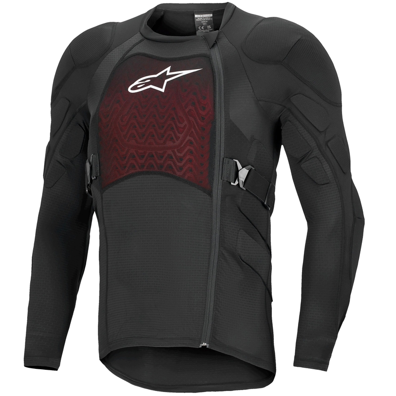 Протектор за тяло Alpinestars Bionic Plasma LT с дълъг ръкав, черно-червено-бял