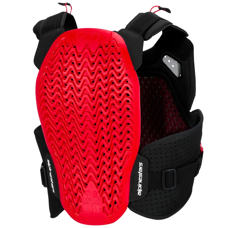 Протектор за гърди Alpinestars A-4 Plasma, черно-червено-бял