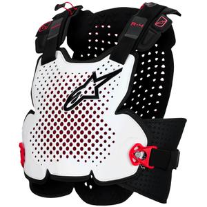 Протектор за гърди Alpinestars A-4 Plasma, черно-червено-бял