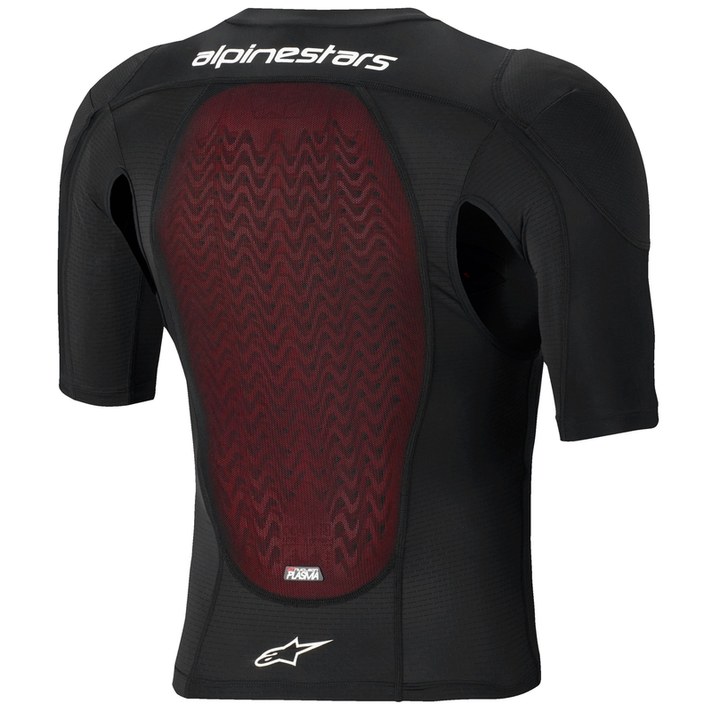 Протектор за тяло Alpinestars Bionic Plasma LT с къс ръкав, черно-червено-бял