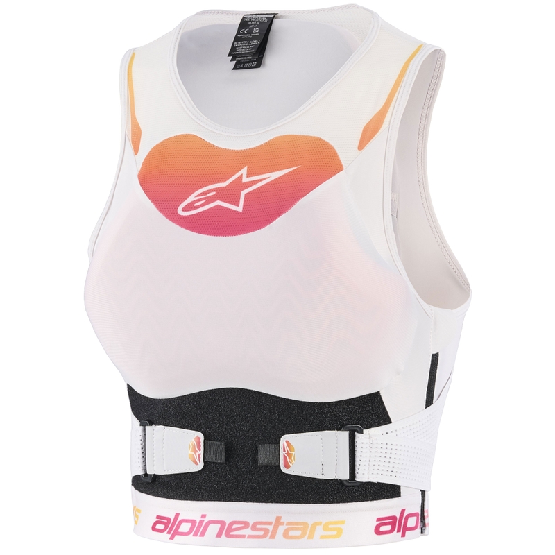 Протектор за гръдни кошове Alpinestars Stella Plasma за жени, бял-градиентен