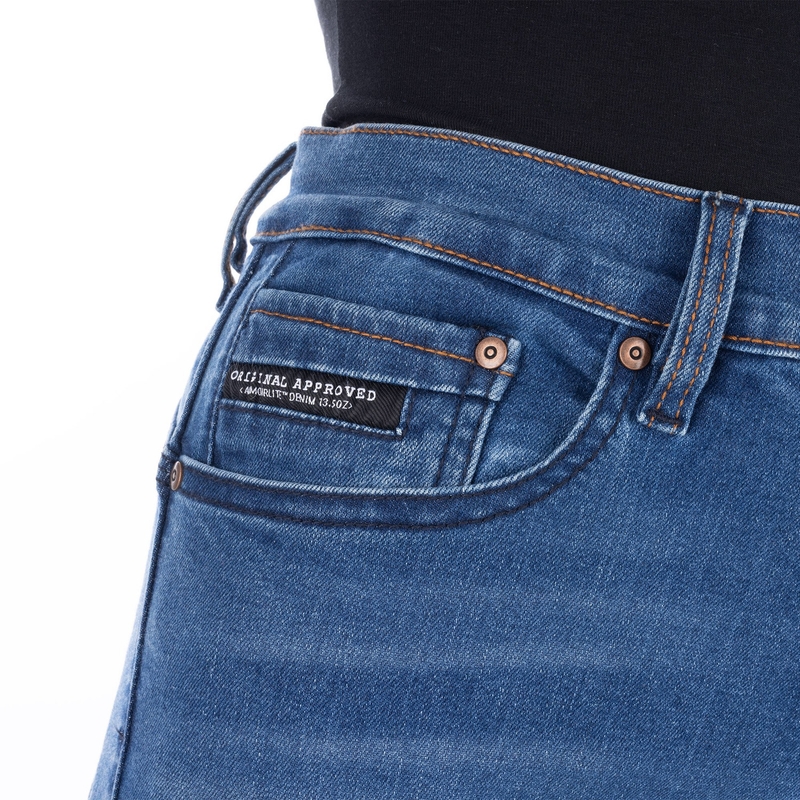 Дамски мотоциклетни дънки OXFORD SOFIA AA Slim светло сини