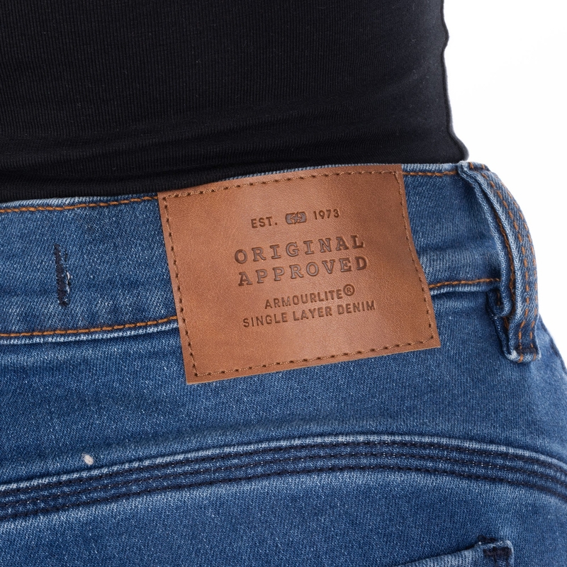 Дамски мотоциклетни дънки OXFORD SOFIA AA Slim светло сини