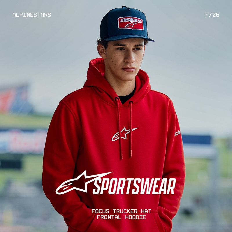 Alpinestars Frontal Hoodie червен