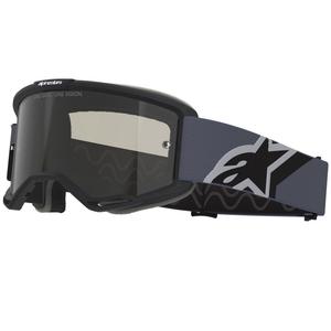 Мотокрос очила Alpinestars Vision Sand черно-сиви с тъмни опушени лещи