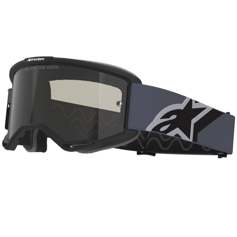 Мотокрос очила Alpinestars Vision Sand черно-сиви с тъмни опушени лещи