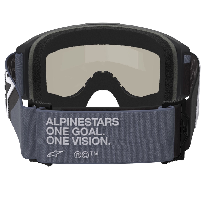 Мотокрос очила Alpinestars Vision Sand черно-сиви с тъмни опушени лещи