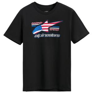 Тениска Alpinestars Nationals CSF черно-червено-синьо-бяла