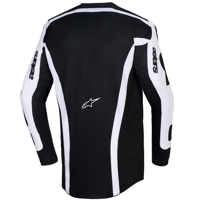 Мотокрос фланелка Alpinestars Racer Riway, бяло-черна