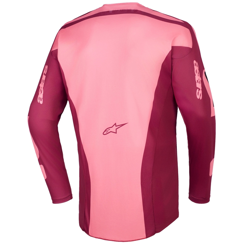 Мотокрос фланелка Alpinestars Racer Riway, тъмночервено-коралово