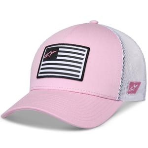 Шапка Alpinestars Flag Snap розово-бяла