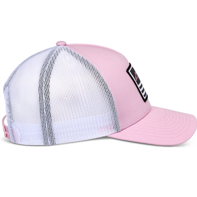 Шапка Alpinestars Flag Snap розово-бяла