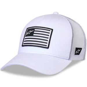 Шапка Alpinestars Flag Snap бяло-бяло